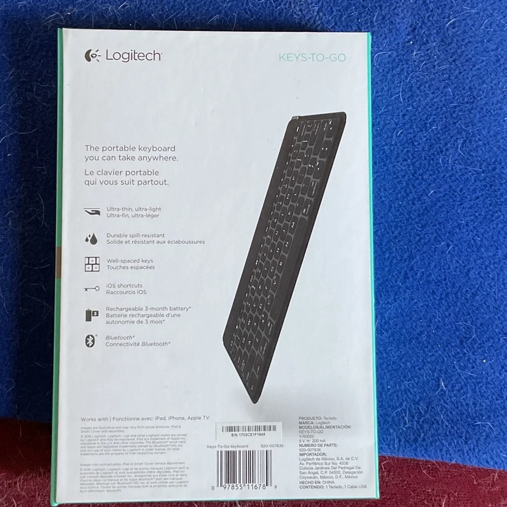 Logitech Black Wireless Keyboard for Apple Devices